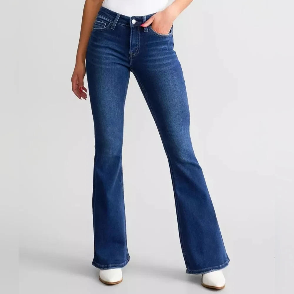 Vervet by Flying Monkey Mid Rise Flare Jeans Plus Size 16W Lovervet - Picture 4 of 16